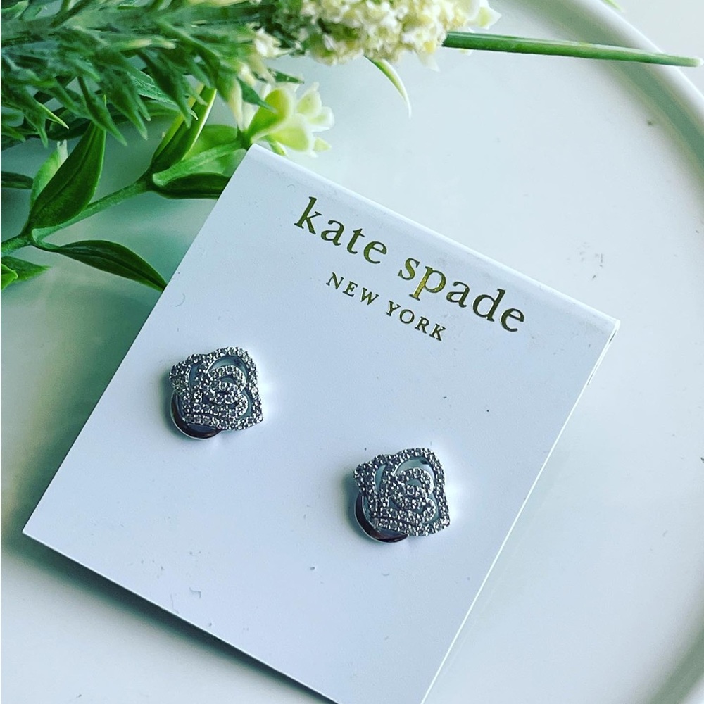 Kate Spade crystal stud earrings - Picture 3 of 6